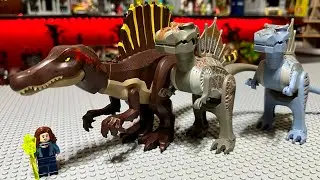 Por&oacute;wnanie dinozaur&oacute;w jurajskich z zestawem LEGO Spinosaurus