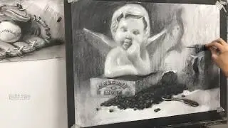 [藝心畫室-炭筆素描] 大學術科考試限時影片 - 我的玩偶