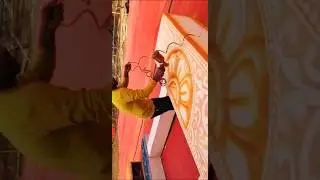 Fom Colour spray Design By Srikant Rout #shorts #art #painting #thermocolcraft