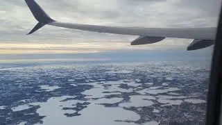 Take off from Minneapolis airport to Seattle on Boeing 737-900ER Delta