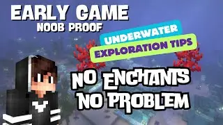 UNDERWATER Survival tips in #minecraft  2024 beginner and Pro #bedrockedition