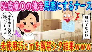 【2ch馴れ初め】54歳童〇の俺を馬鹿にするナース。俺「履いてない！？」ナース「手を出す度胸も無いでしょｗ」→未使用25ｃｍを解禁シタ結果ｗｗｗ【ゆっくり解説】
