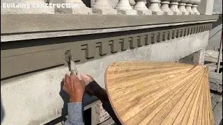 Construction Techniques Creating Beautiful Shapes From Sand & Cement On Concrete - Beautiful Eaves