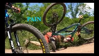 Crashing at Raystown Bike Park | WORST FALL I'VE TAKEN YET | MTB Crash | Over the Bars