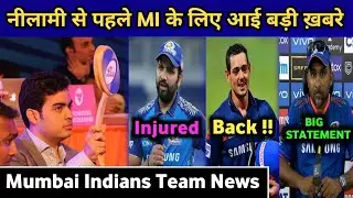 IPL 2022 Mega Auction - Mumbai Indians Team News Before The IPL Auction || Mumbai Indians Team News.