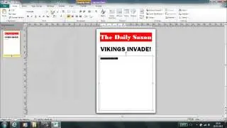Setting up newspaper in publisher