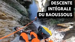 Descente intégrale du canyon du Baoussous à Céret, toboggans et cascades dans les Pyrénées