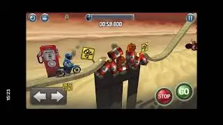 Bike Baron - Hard - #24 Broken Road [Pick Up All Coins]