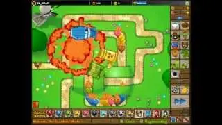 Bloons Tower Defense 5 Mortar tower full upgraded
