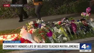 Community and students honor life of Koreatown teacher Mayra Jimenez