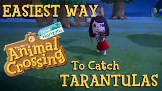 The EASIEST Way To Catch Tarantulas - Animal Crossing New Horizons
