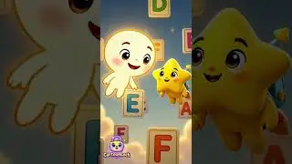 🌈 Learn E & F with a Gentle Nursery Teacher  Alphabet Fun for Kids ✨#animation #shorts