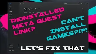 Meta Quest Link | PCVR Library Error Fix