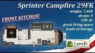 2020 Keystone Sprinter Campfire 29FK walk through review at Lerch RV a Pennsylvania RV Dealership