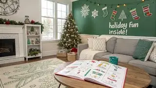 Christmas Fun  Activity Book for Kids | Holiday Puzzles, Coloring & Games