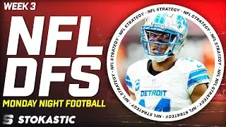 Lions vs Ravens Showdown Strategy MNF Week 3 DFS Picks | NFL DFS Strategy