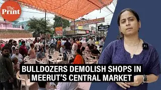 Bulldozers raze Meerut&rsquo;s 'Connaught Place'. It's a story of master plan vs &lsquo;organic markets&rsquo;