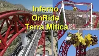 Terra Mítica Benidorm - Inferno Onride & Off Ride POV HD 2016 - Achterbahn - ZacSpin Coaster