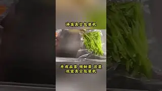 Clean vegetable vacuum packaging machine, double-chamber vacuum packaging machine.#vacuummachine
