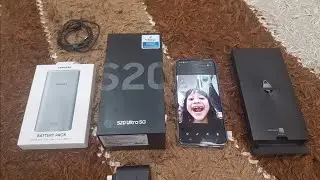 Samsung S20 Ultra 5G 100x Zoom with Free Compact Power Bank - Unboxing and Review by Kids