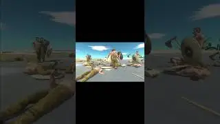 Battle of the Titans &mdash; a battle simulator in Animal Revolt! #arb #shorts #game #games