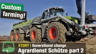 Custom Farming: Sch&uuml;tze Agricultural Contracting Services Part 2 | Claas Xerion and Vredo | Fendt