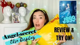 Angel Secret Elsa Cosplay Costume Review and Try On! Angel Secret Elsa Costume J999.