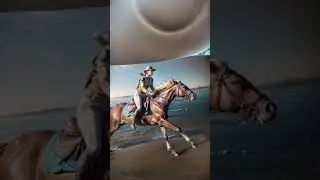 Horse riding with ai, Ai animation video #toonify #shorts #horseriding #ai #aianimation