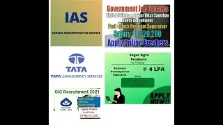 Latest All Job in 2021 for freshers and experienced in india