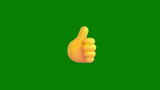 Animated Thumbs Up Green Screen | Free Stock Animation