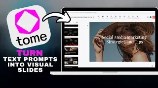 How to Use Tome AI to Turn Text Prompts into Visual Slides in SECONDS!