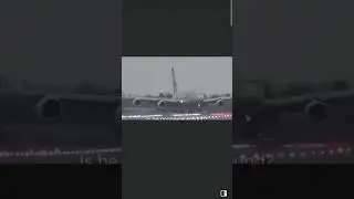 Horrible cross wind landing. Absolutely incorrect rudder inputs. -Airbus Captain.🤯✈️🛬#viralvideo