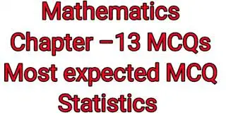 Most important Mcqs for SSLC Exam Mathematics Statistics chapterwise most expected mcq for SSLC EXAM