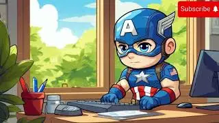 Study With Lofi Captain America 📖 Music For Study / Work / Relax to 📖 Lofi Soul Avengers