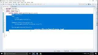 finally block in java with example.