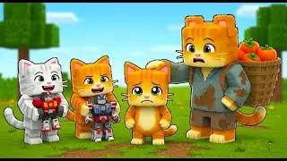 Poor Kitten With No Toys Gets Mocked 😢 Mama Cat Comforts Him|Ginger Minecraft Animation