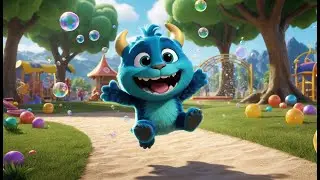 Bubble Monster Stomps Around! | Fun Nursery Rhyme for Kids | Sing-Along Song