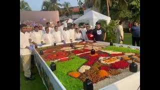 Cake mixing in Goa 