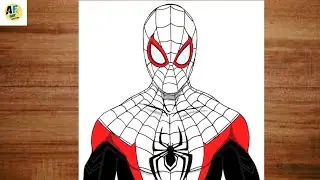How to Draw Spiderman Drawing |  Marval Simple & Epic drawing | Easy anime drawing for beginners