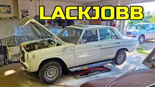 Lackb&auml;ttring p&aring; Mercedes 200 W115. Hur kan det g&aring;?