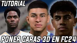 TUTORIAL COMO PONER CARAS 3D EN FIFA 21 22 23 / FC24