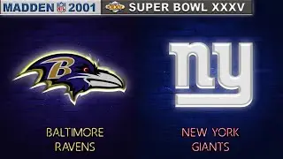 Madden NFL 2001 Mod - Ravens vs. Giants | Super Bowl XXXV