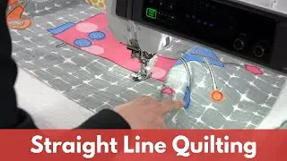 Straight Stitch Quilting on the Janome M17 | Floor Canva Project