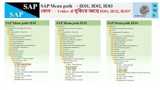 SAP 𝐈𝐄𝟎𝟏, 𝐈𝐄𝟎𝟐, 𝐈𝐄𝟎𝟑 menu path-কোন Folder এ আছে ie01, ie02, ie03 transaction code