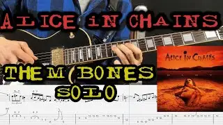 Alice in Chains  - Them Bones-  Solo Transcription (Tabs and Backing Track)