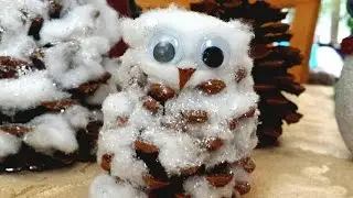 DIY How to make Snowy Owl Decoration
