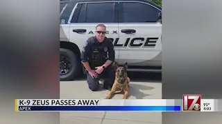 Apex police K-9 passes away