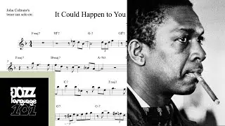 John Coltrane's tenor sax solo TRANSCRIPTION on 'It Could Happen to You' (Bb)