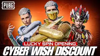 😱$4,892UC CYBER WISH DISCOUNT LUCKY SPIN OPENING🤯|😍THE MOST RAREST MYTHIC ARE BACK⁉️|🔥PUBG MOBILE🔥