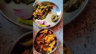 Cooling Pakhal Meal with Spicy Fried Favorites#lunch #short #odia #tapaswani